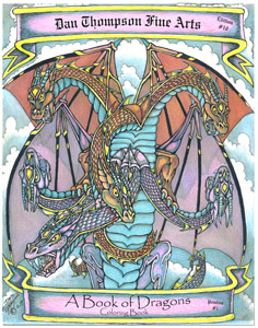 Edition #10 - A Book of Dragons Coloring Book - Front